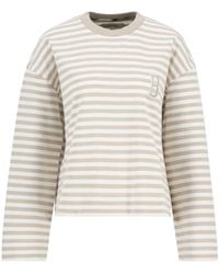 Barbour - Striped Crew Neck Sweatshirt - Lyst