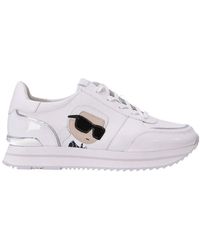KARL LAGERFELD - Karl Patch-Detail Low-Top Sneakers - Lyst