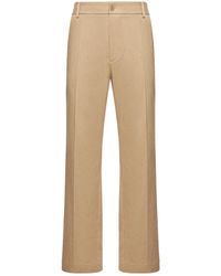 Moncler - Tailored Cotton Pants - Lyst