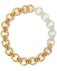 Jil Sander - Two-Tone Chunky Chain Necklace - Lyst