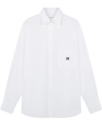 Maison Kitsuné - Maison Kitsuné Fox Head Patch Long-Sleeved Shirt - Lyst
