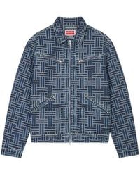 KENZO - Weave Trucker Denim Jacket - Lyst