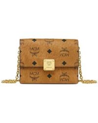 MCM - Visetos Logo-Plaque Cross Body Bag - Lyst