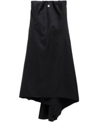 Givenchy - Logo Motif Plaque Asymmetrical Sleeveless Dress - Lyst