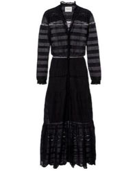 Isabel Marant - Daniva Lace-Trimmed Cotton Midi Dress - Lyst