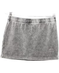 T By Alexander Wang - Alexander Wang Mid-Rise Denim Mini Skorts - Lyst