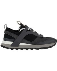 Ferragamo - Ferragamo Round-Toe Lace-Up Sneakers - Lyst
