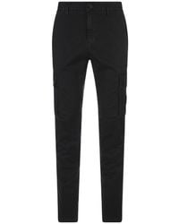 Stone Island - Compass-Motif Straight-Leg Trousers - Lyst