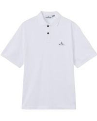 Stone Island - Logo Detailed Short-Sleeved Polo Shirt - Lyst