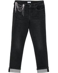 Liu Jo - Embellished Skinny Fit Jeans - Lyst