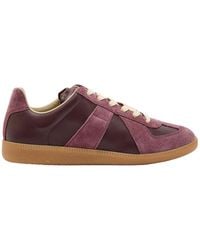 Maison Margiela - Leather Low-Top Trainers - Lyst