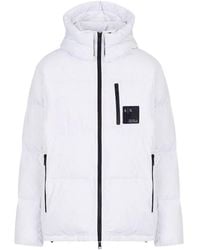 ARMANI EXCHANGE - Hooded Down Jacket - Lyst