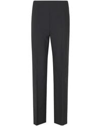 Alberta Ferretti - Creased Casual Trousers - Lyst