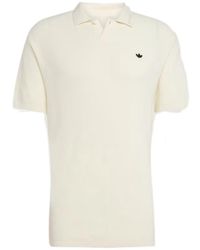 adidas Originals - Logo-Plaque Polo Shirt - Lyst