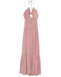 Patrizia Pepe - Cut-Out Detail Maxi Dress - Lyst