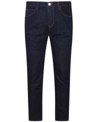 Giorgio Armani - Logo-Patch Jeans - Lyst