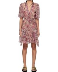 Isabel Marant - Isabel Marant Étoile Leopard-Printed V-Neck Dress - Lyst
