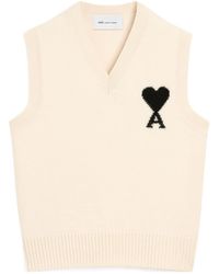 Ami Paris - Ami Ami De Coeur Sleeveless Sweater - Lyst