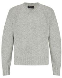 DSquared² - Logo Plaque Crewneck Knitted Jumper - Lyst