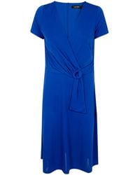 Ralph Lauren - Lauren Karlee V-Neck Wrap-Design Midi Dress - Lyst