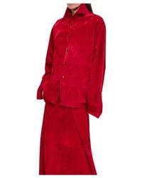 Bottega Veneta - Suede Leather Shirt - Lyst
