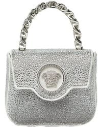 Versace - La Medusa Embellished Mini Tote Bag - Lyst