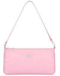 Courreges - Courrèges Zipped Leather Pouch Bag - Lyst