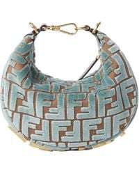 Fendi - Graphy Ff Jacquard Velvet Mini Tote Bag - Lyst