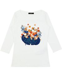 Weekend by Maxmara - T-Shirt With Round Neck And Long Sleeves - Lyst
