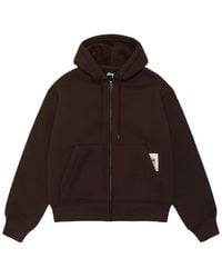 Stussy - Stüssy Sherpa Lined Hooded Sweater - Lyst