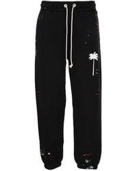 Palm Angels - Painted Logo Print Track Trousers - Lyst