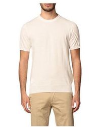 Paolo Pecora - Crew-Neck Short-Sleeve Knitted Top - Lyst