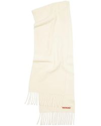 Acne Studios - Logo-Patch Wool Scarf - Lyst