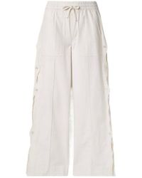 Sea - Cutout Button Wide-Leg Pants - Lyst