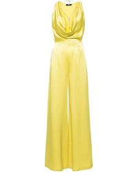 Elisabetta Franchi - Body-Chain Crepe Jumpsuit - Lyst