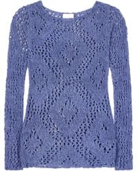 The Elder Statesman - Cashmere And Linen-Blend T-Shirt - Lyst