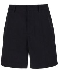 Valentino - Logo Plaque Bermuda Shorts - Lyst