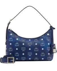 MCM - Small Aren Visetos Zipped Crossbody Bag - Lyst