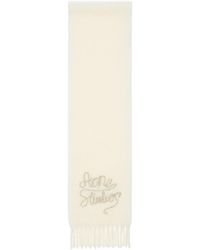 Acne Studios - Fringed Logo-Detail Scarf - Lyst