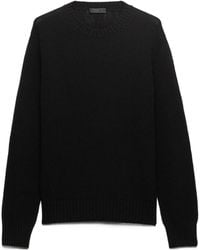 Prada - Wool And Cashmere Crew-Neck Sweater - Lyst