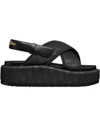Dior - Open-Toed Platform Sandals - Lyst