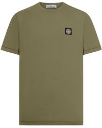 Stone Island - Logo Cotton T-Shirt - Lyst