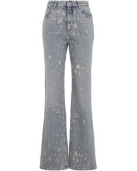 McQueen - Distressed Flared Jeans - Lyst
