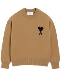 Ami Paris - Ami De Coeur Crewneck Sweater - Lyst
