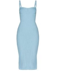 Dolce & Gabbana - Crochet Midi Dress - Lyst
