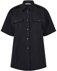 Prada - Plain Short Sleeve Shirt - Lyst