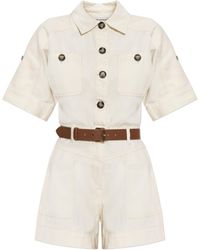 Self-Portrait - Short-Sleeved Jumpsuit - Lyst