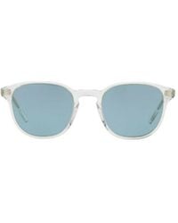 Oliver Peoples - Geometrically Framed Sunglasses - Lyst