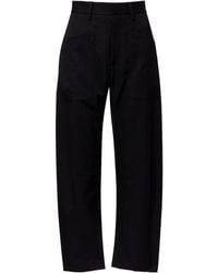 Nili Lotan - Shon Virgin Wool Barrel-Leg Pants - Lyst