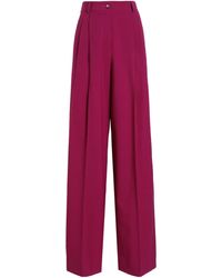 Dolce & Gabbana - Pleat Wide-Leg Trousers - Lyst
